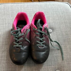 DSG Black and Pink Lace-Up Cleats